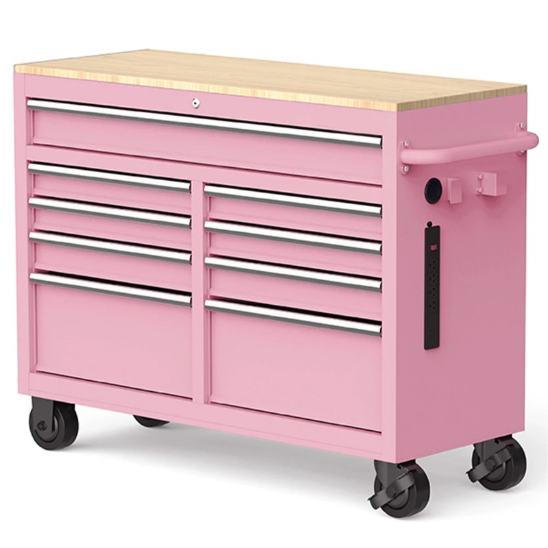 Workshop Tools Uses - BlackTool Chest on Wheels 46-Inch 9-Drawer