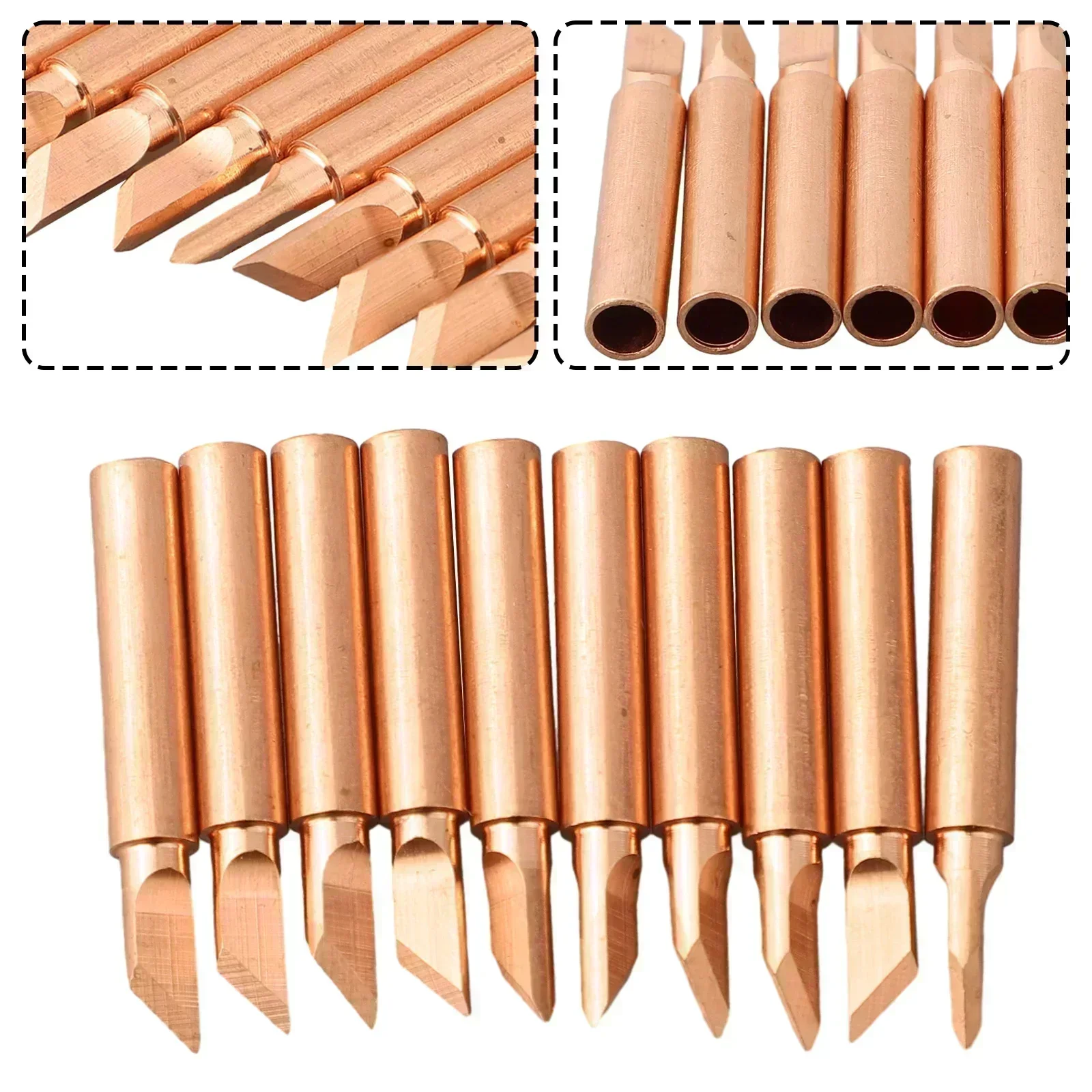 Tools For Electronic Workshop - 10pcs/pack Soldering Iron Tip Versatile Copper