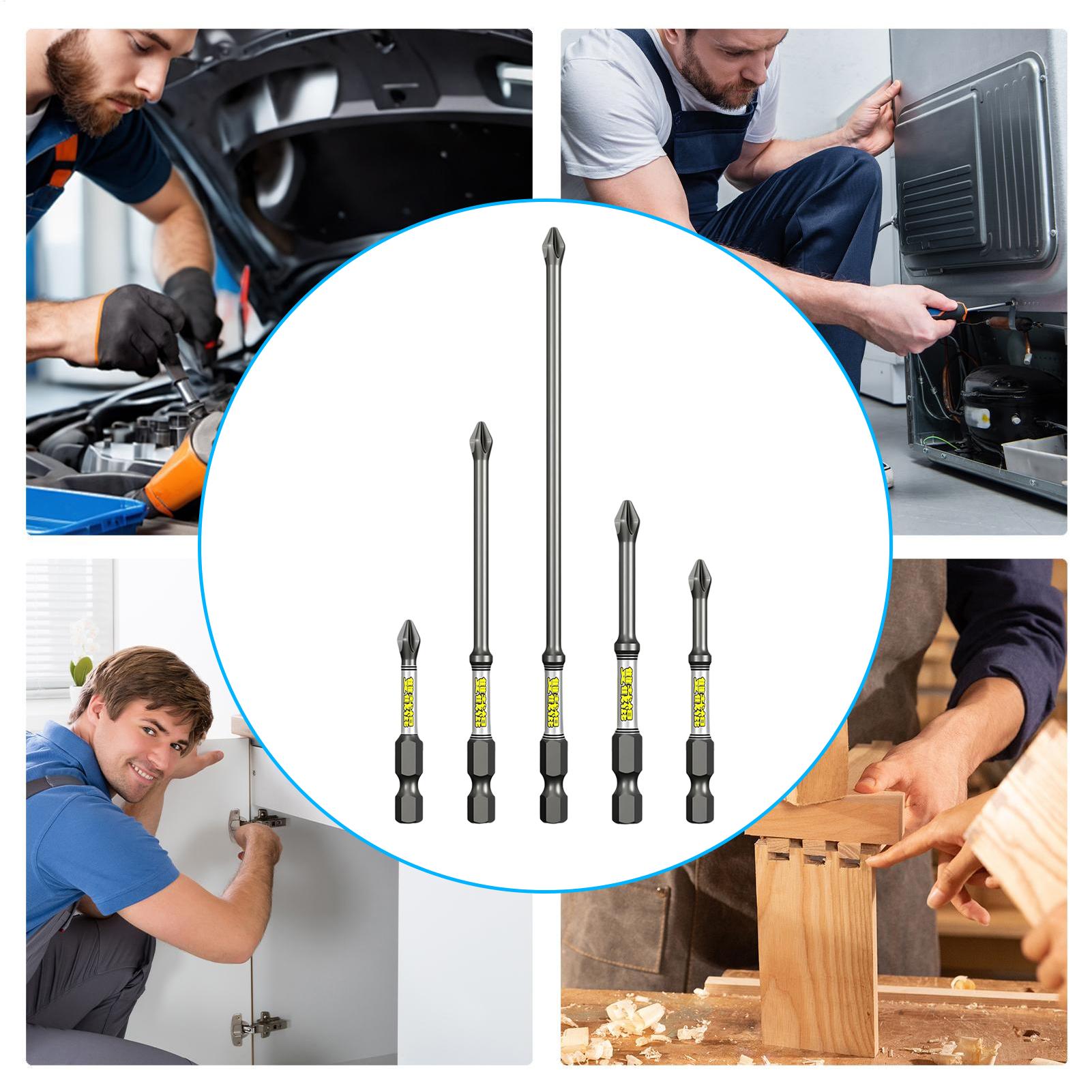 Drill Screwdriver Bit Set 5-Pi - Tools In Workshop review and price