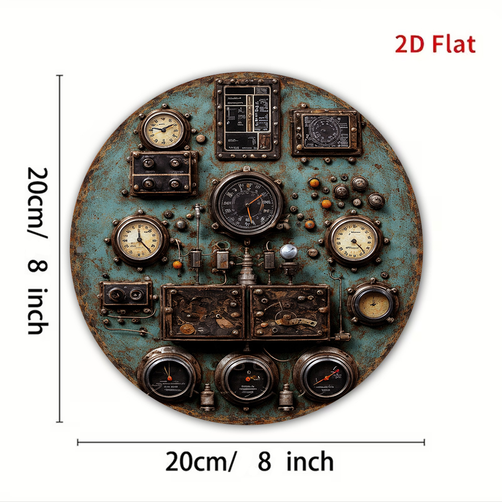 2D Flat Retro Dashboard Round  - Workshop Tools Wall review and price