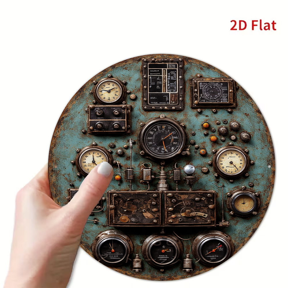 2D Flat Retro Dashboard Round  - Workshop Tools Wall review and price