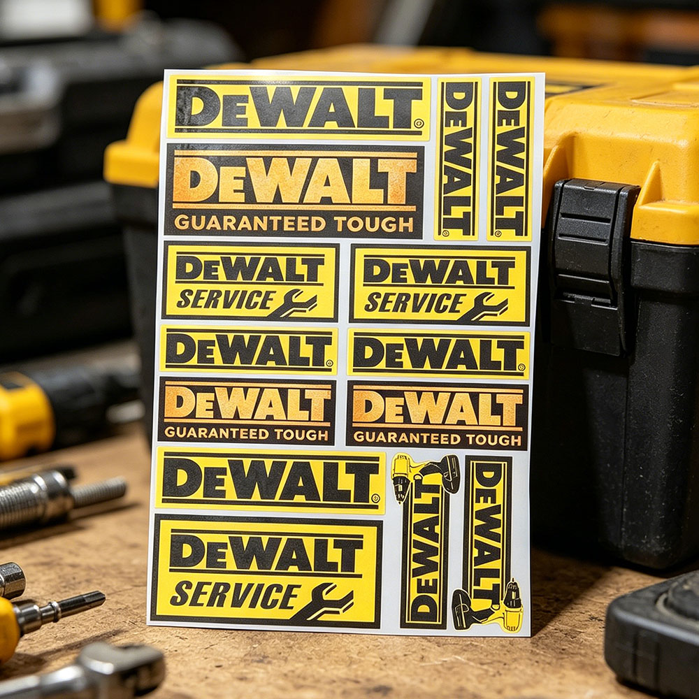 DeWalt Logo Vinyl Reflective S - Workshop Tools Logo review and price