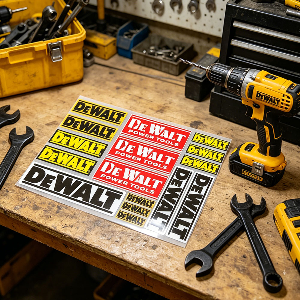 DeWalt Logo Vinyl Reflective S - Workshop Tools Logo review and price