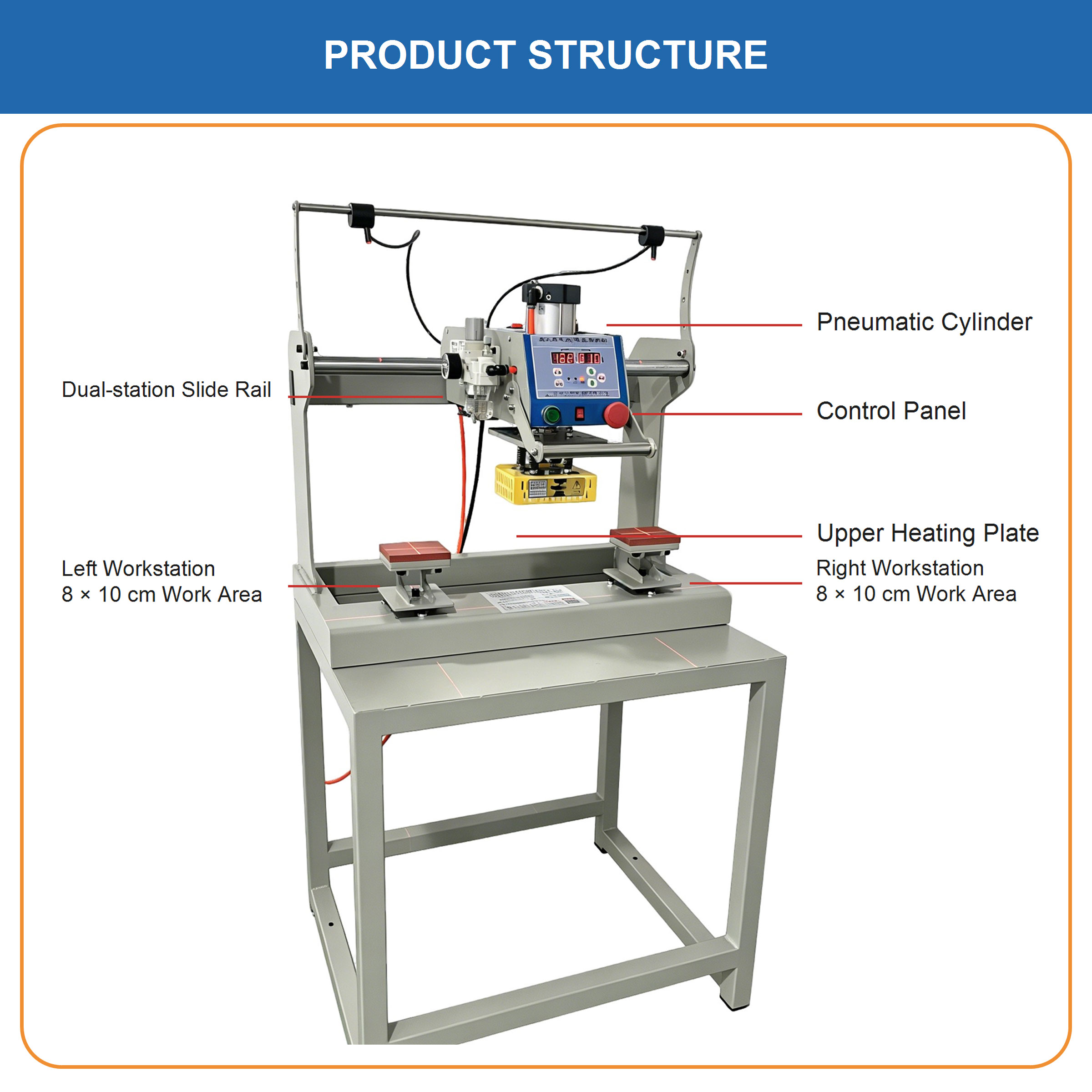 Double Station Heat Press Mach - Workshop Tools Logo review and price