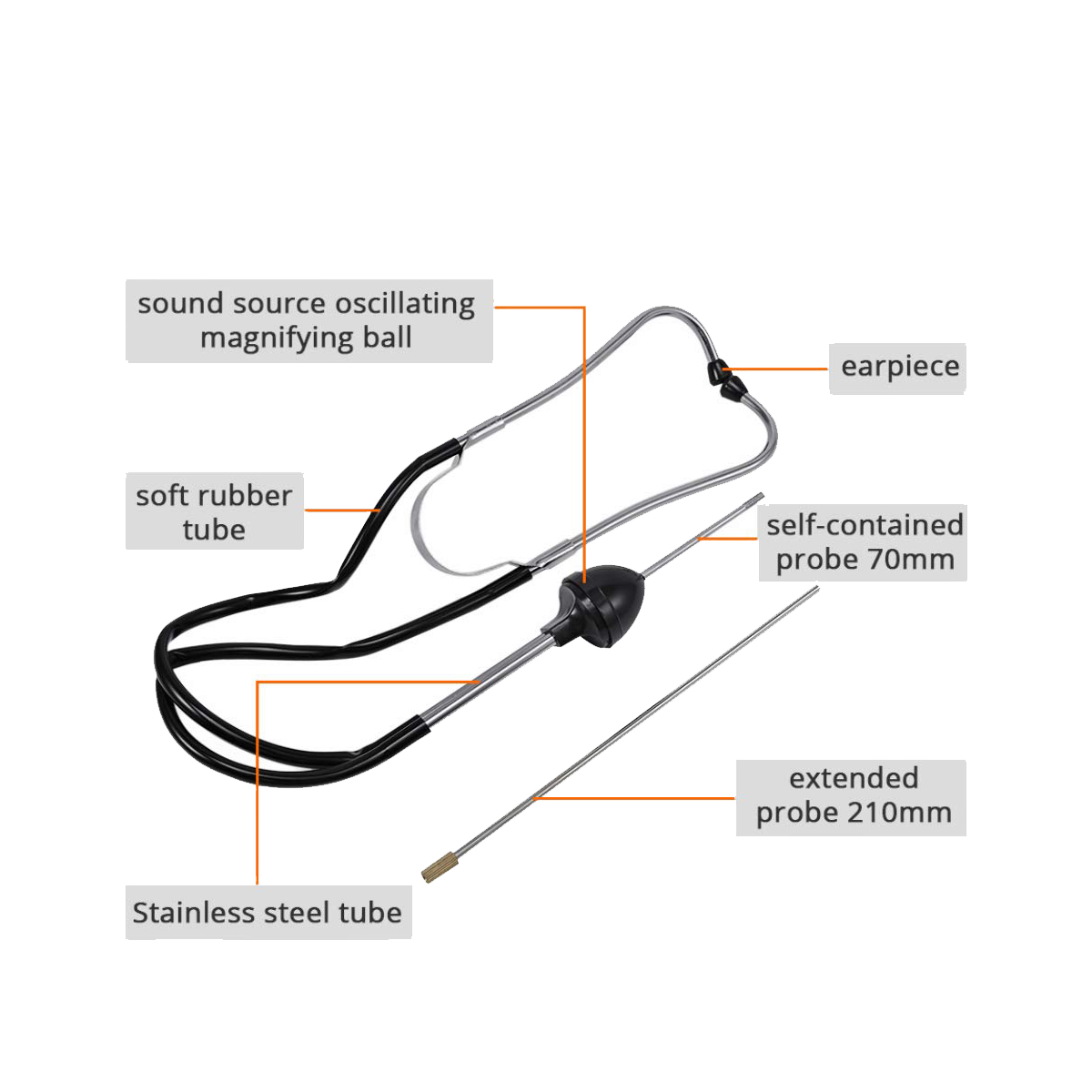 Automotive Stethoscope Mechani - Car Workshop Tools Equipment review and price